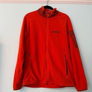 Marmot Orange Polartec Fleece Full Zip